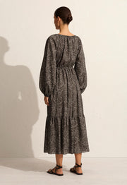 Voluminous Crew Dress - Jasmine (Cocoa) - Matteau
